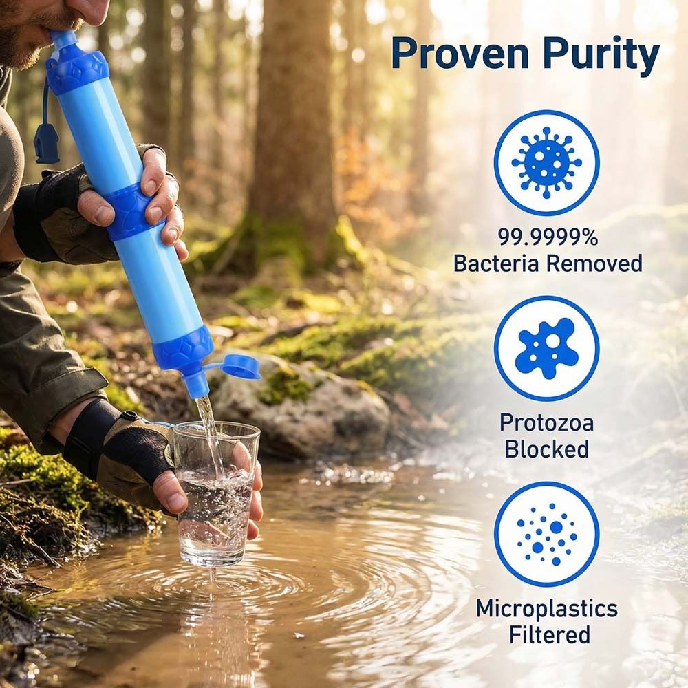 Mini Mini Water Filter Straw P - Water Purification Straw ulasan dan harga