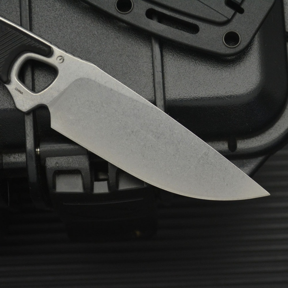 2048 EDC Straight Knife Black  - Bushcraft Knife Fixed ulasan dan harga