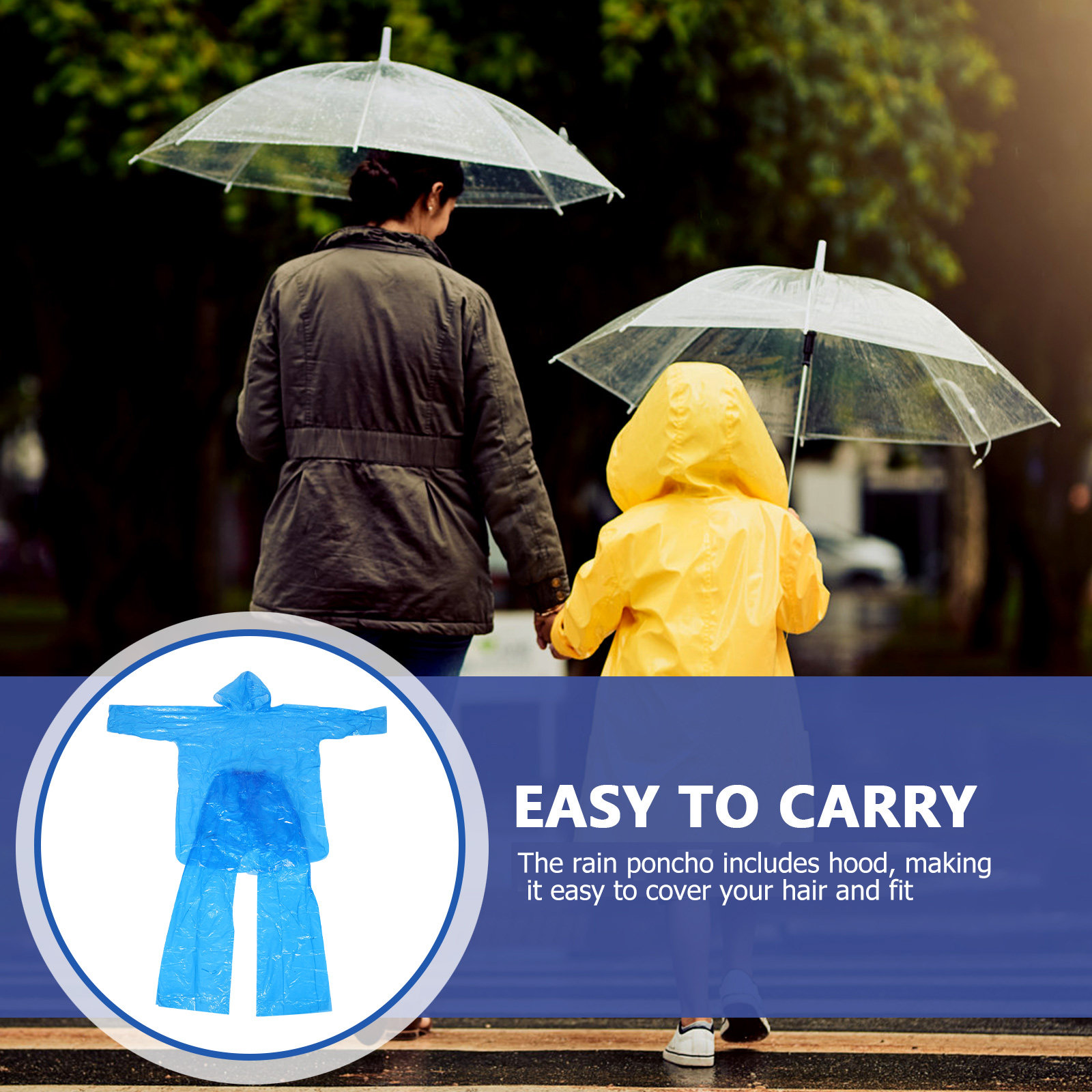Emergency Rain Poncho Set Clea - Emergency Poncho Rain ulasan dan harga